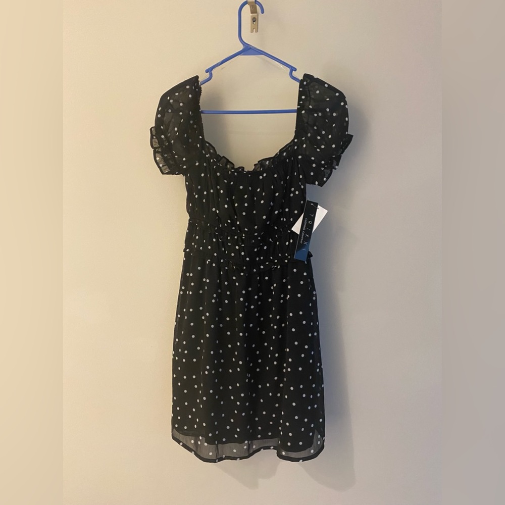 Trixxi Polka Dot Midi Dress